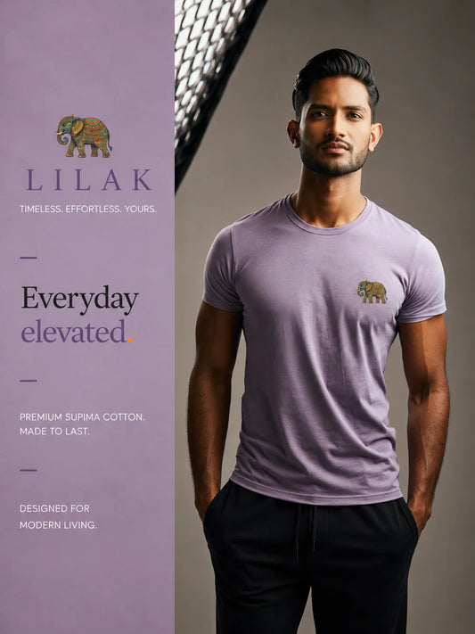 Minimal Elephant Emblem T-Shirt