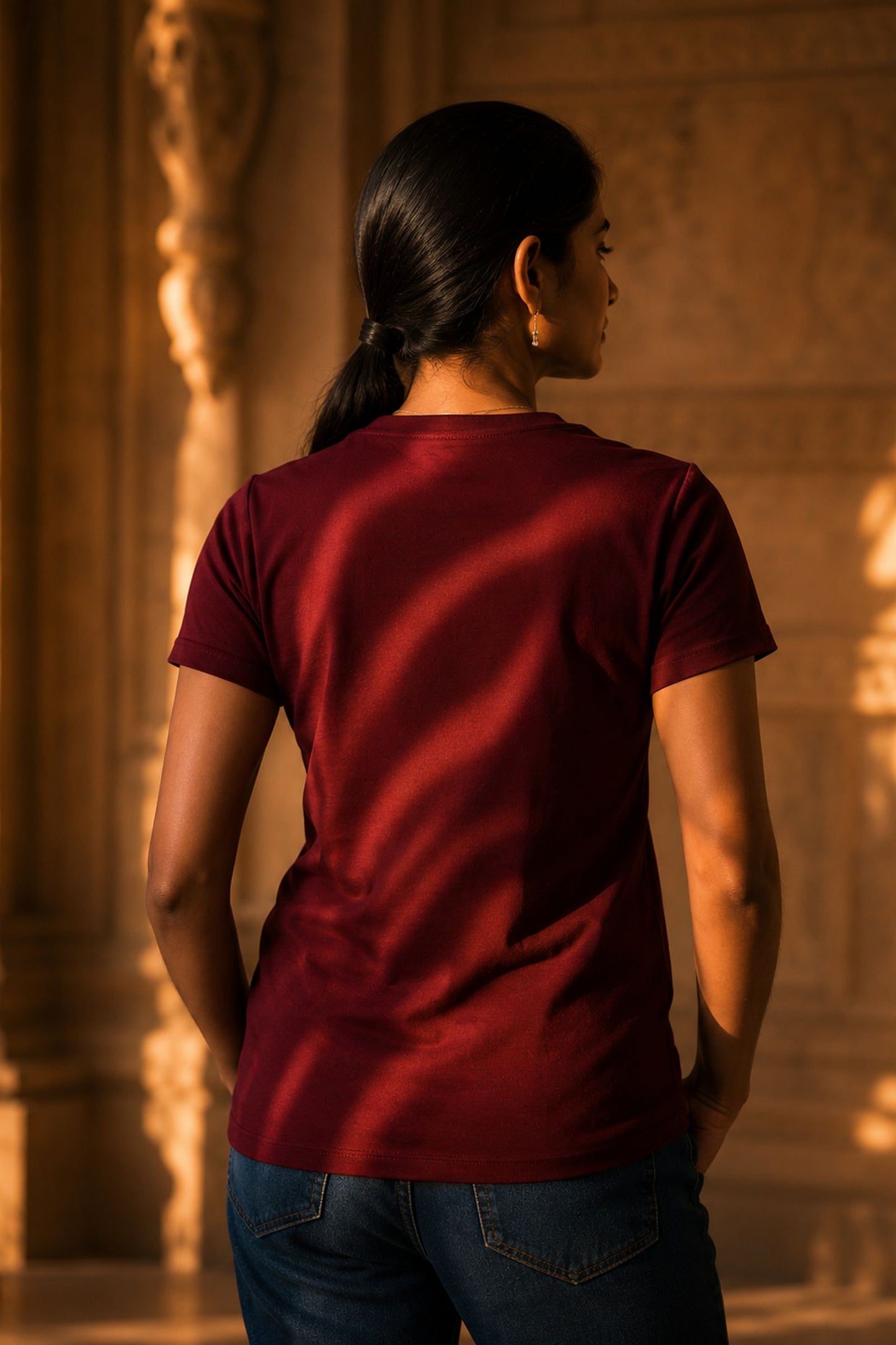 Bharatanatyam — The Sacred Dance on Maroon