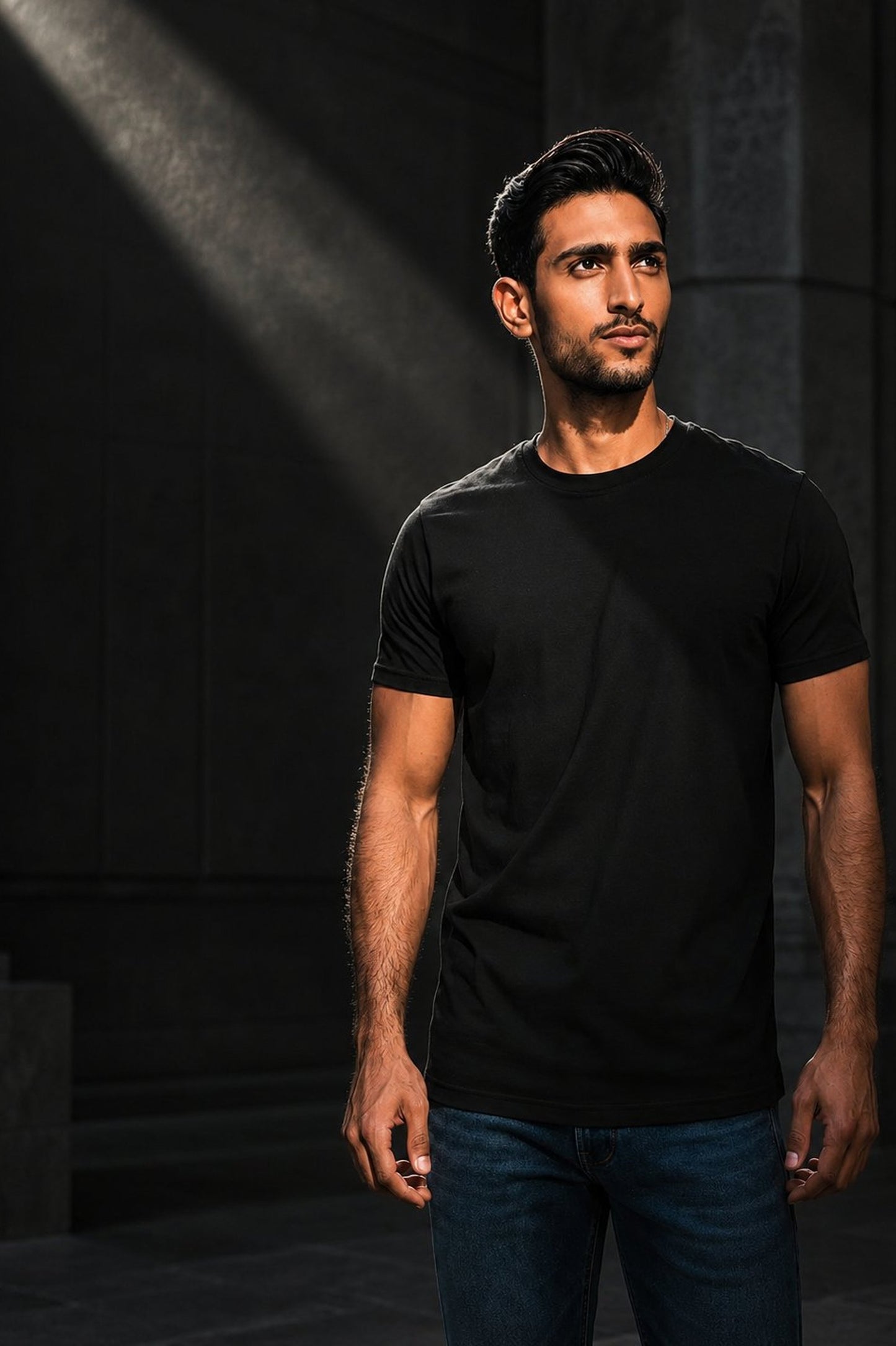 The Everyday — Supima Plain Tee in Black