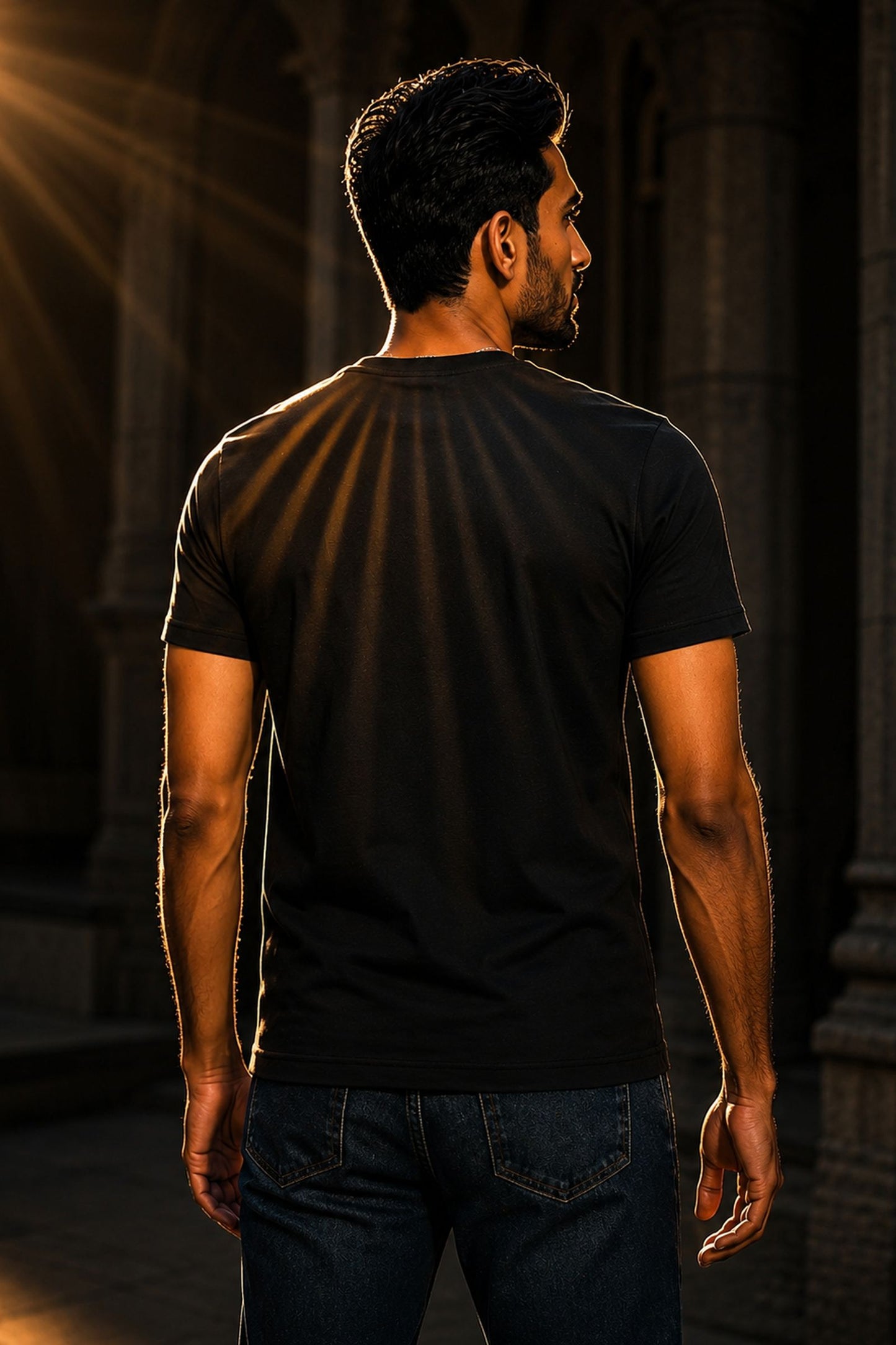 Surya Rising — The Sacred Sun on Black