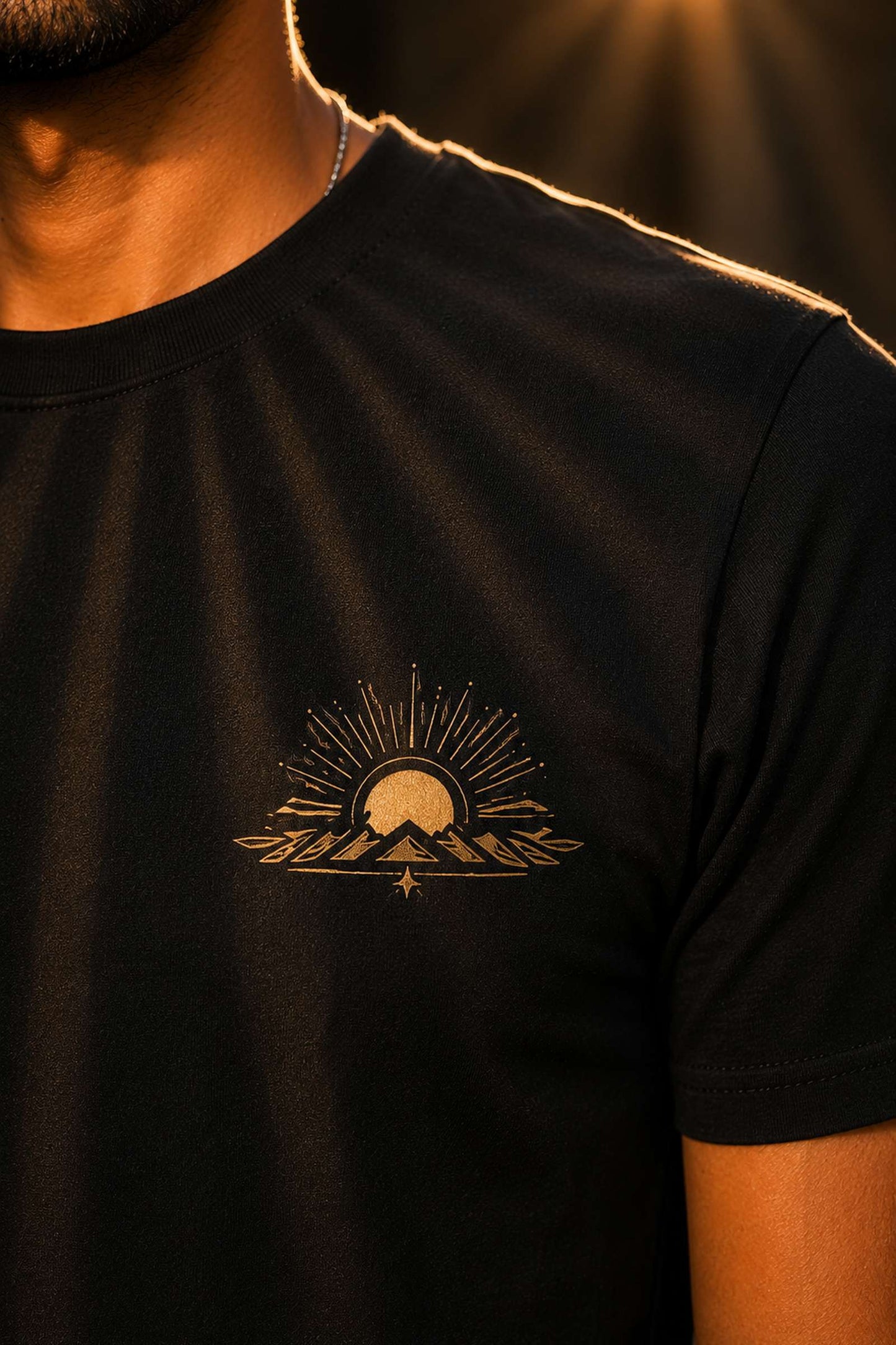 Surya Rising — The Sacred Sun on Black