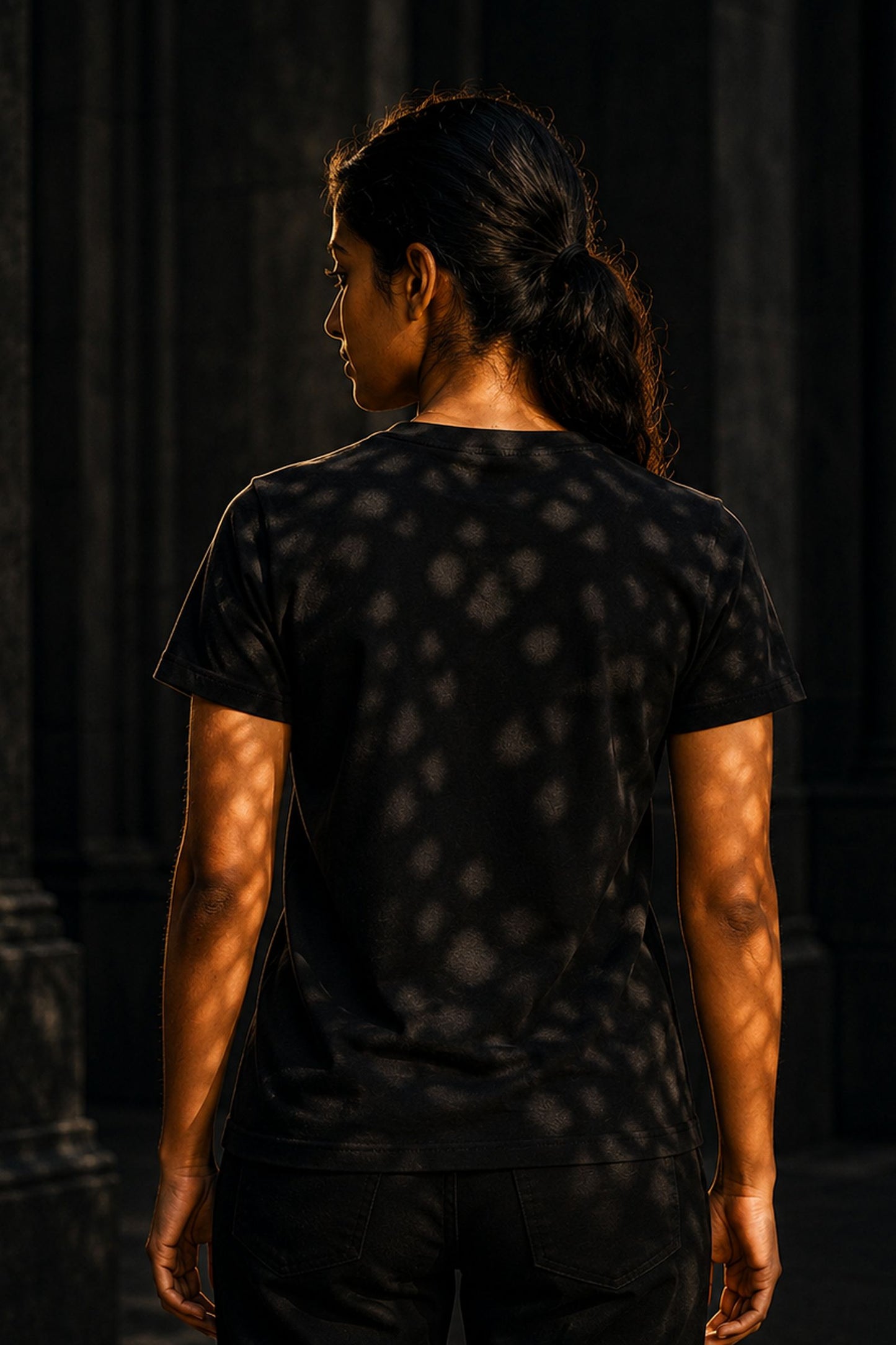 Tree of Life — The Ashwattha on Black