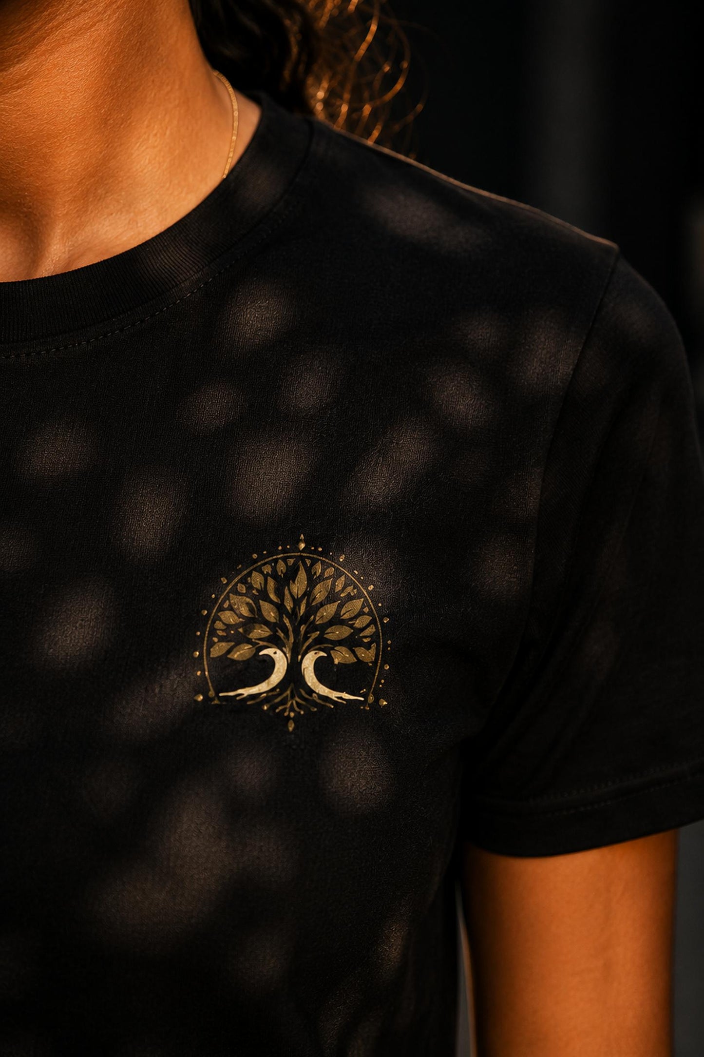 Tree of Life — The Ashwattha on Black