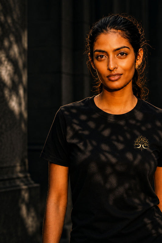 Tree of Life — The Ashwattha on Black